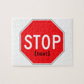 原因のための停止印 ジグソーパズル (横)