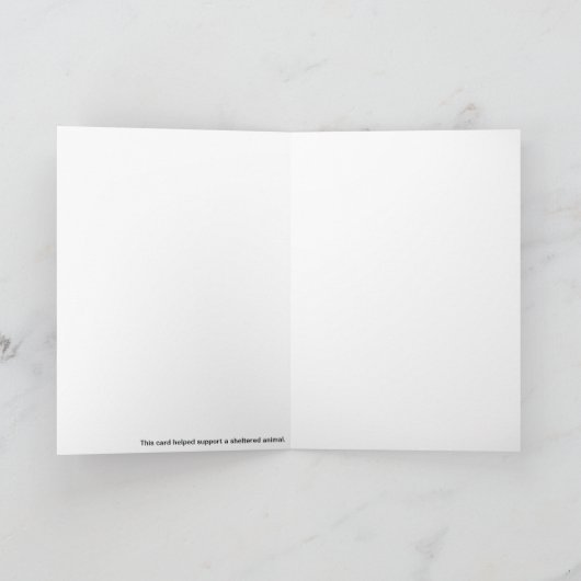 原因のための焦点によるプードルのポップアートの空白のなカード カード (内部)