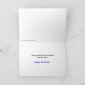 原因のための焦点によるポメラニア犬犬のバースデー・カード カード (内部)