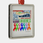 原因のリボン メタルオーナメント (右)