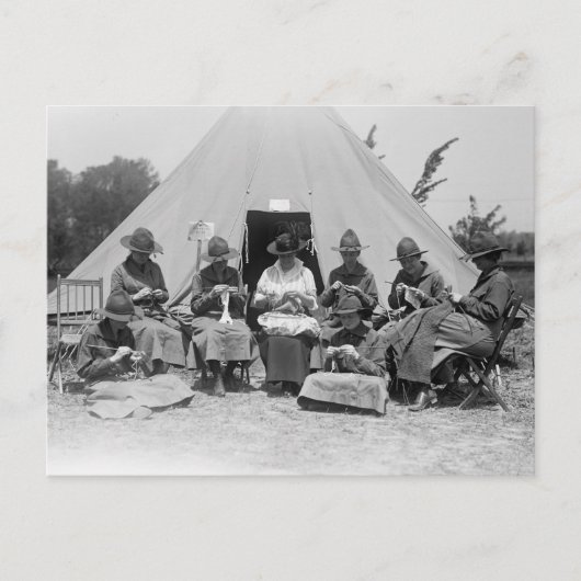 原因の編み物: 1916 ポストカード (正面)