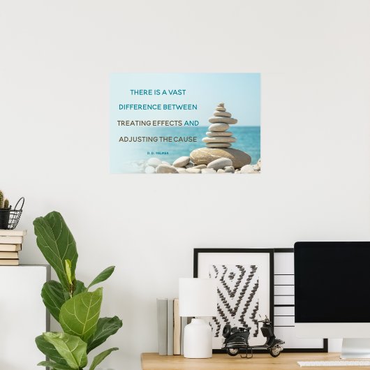 原因の調整引用文カイロプラクティック ポスター (ホームオフィス)