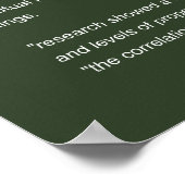 原因または相関関係科学クラスの規則 ポスター (角)