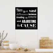 原因カイロプラクティック引用文ポスターの調整 ポスター (キッチン)