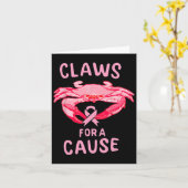 原因カニの乳がん認識度爪 カード (黄色い花)