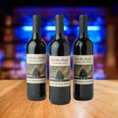 原因パーソナライズされたタンフォトカントリー秋 ワインラベル