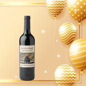 原因パーソナライズされたタンフォトカントリー秋 ワインラベル