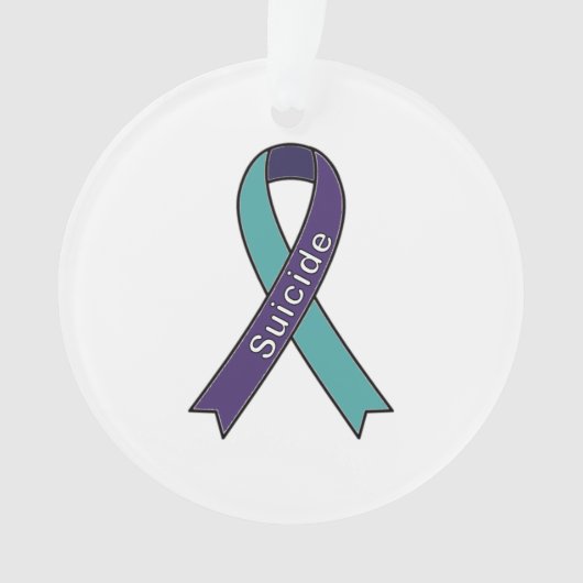 原因リボンの自殺オーナメント オーナメント (正面)
