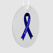 原因リボン中毒オーナメント オーナメント (正面)