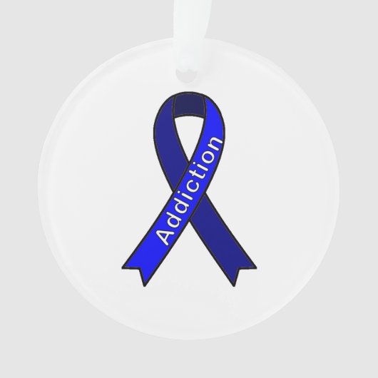 原因リボン中毒オーナメント オーナメント (正面)