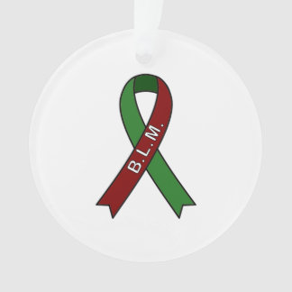 原因リボンBLMオーナメント オーナメント