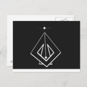 原因飛行機。 ポストカード (正面/裏面)