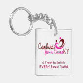 原因KY小さいKeychainのためのクッキー キーホルダー (正面左)