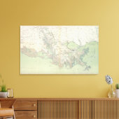 原地図第二十一号 キャンバスプリント (インサイチュ (リビング))