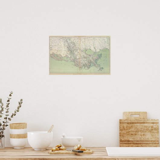 原地図第二十一号 ポスター (キッチン)