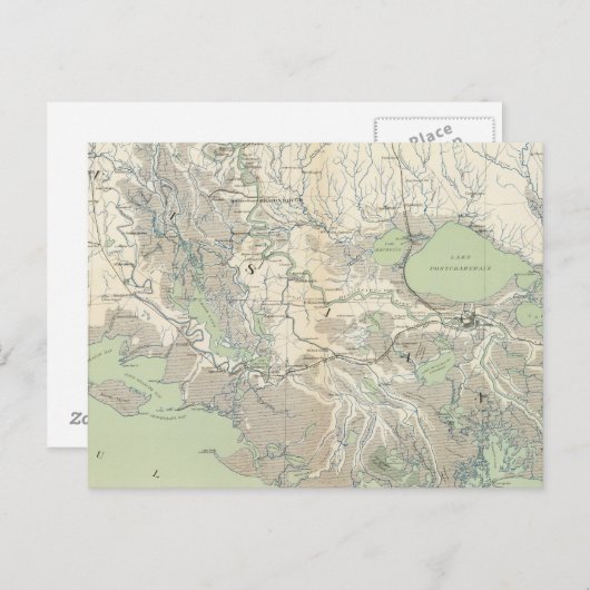 原地図第二十一号 ポストカード (正面/裏面)