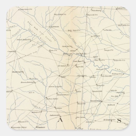 原地図第二十三号 スクエアシール (正面)