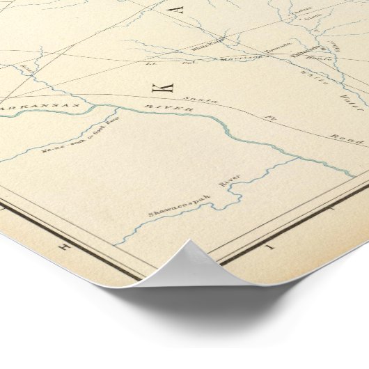 原地図第二十六号 ポスター (角)