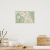 原地図XI ポスター (キッチン)