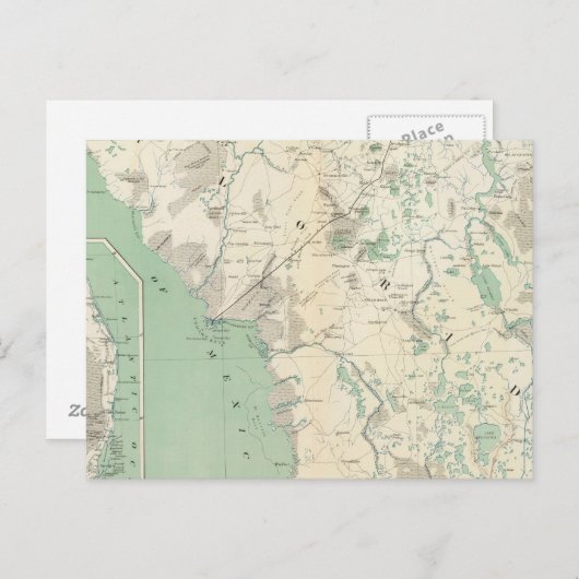 原地図XI ポストカード (正面/裏面)