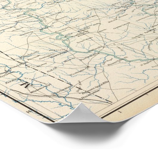 原地図XIII ポスター (角)