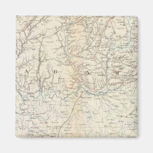 原地図XIII マグネット (正面)