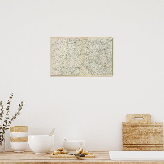 原地図XVI ポスター (キッチン)