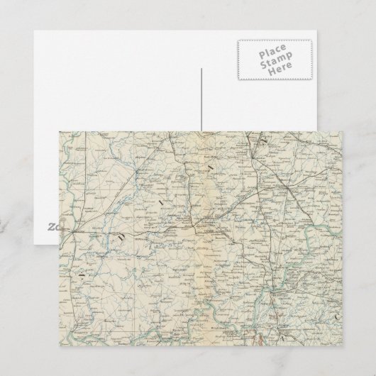 原地図XVI ポストカード (正面/裏面)