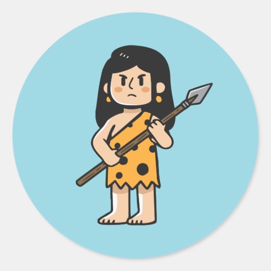 原始の女性オーナ ラウンドシール (正面)