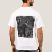 原始の類人猿グラフィックTシャツ Tシャツ (裏面)