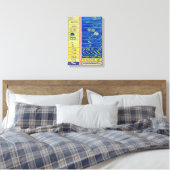 原始カオス13 |ヒルマフクリント | キャンバスプリント (インサイチュ (寝室))