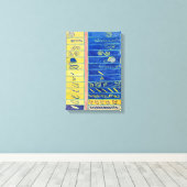 原始カオス13 |ヒルマフクリント | キャンバスプリント (インサイチュ (ウッドフロア))