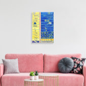 原始カオス13 |ヒルマフクリント | キャンバスプリント (インサイチュ (リビング))