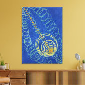 原始カオス16 |ヒルマフクリント | キャンバスプリント (インサイチュ (リビング))