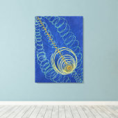 原始カオス16 |ヒルマフクリント | キャンバスプリント (インサイチュ (ウッドフロア))