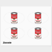 原始スープ 楕円形シール (シート)