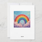 原始人の結婚式招待状 ゲイ シーズンカード (裏面)