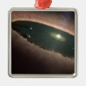 原始惑星のギャップ、または惑星を形成する メタルオーナメント (正面)