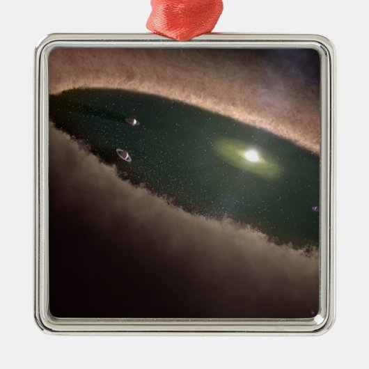原始惑星のギャップ、または惑星を形成する メタルオーナメント (正面)