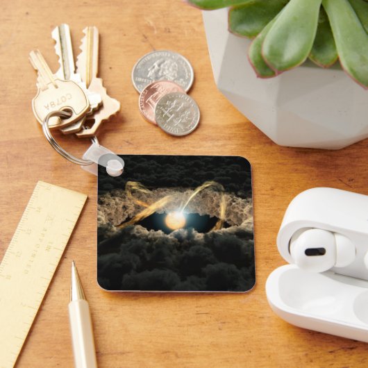 原始惑星系円盤に囲まれた星 キーホルダー (デスク)