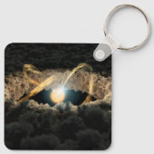原始惑星系円盤に囲まれた星 キーホルダー (裏面)