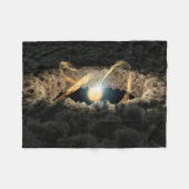 原始惑星系円盤に囲まれた星 フリースブランケット (正面(横))