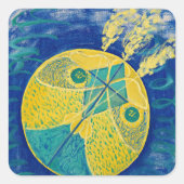 原始的なカオス， 1906-1907 by Hilma af Klint スクエアシール (正面)