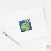 原始的なカオス， 1906-1907 by Hilma af Klint スクエアシール (封筒)