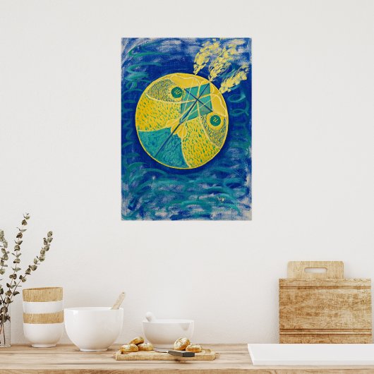 原始的なカオス， 1906-1907 by Hilma af Klint ポスター (キッチン)