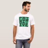 原始的、古めかしい Tシャツ (正面フル)