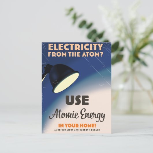 原子から電気を? ポストカード (スタンド正面)