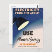 原子から電気を? ポストカード (正面/裏面)