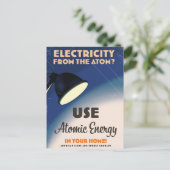 原子から電気を？ ポストカード (スタンド正面)