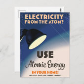 原子から電気を？ ポストカード (正面/裏面)